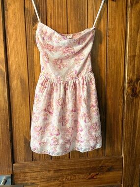 Floral Strapless Dress